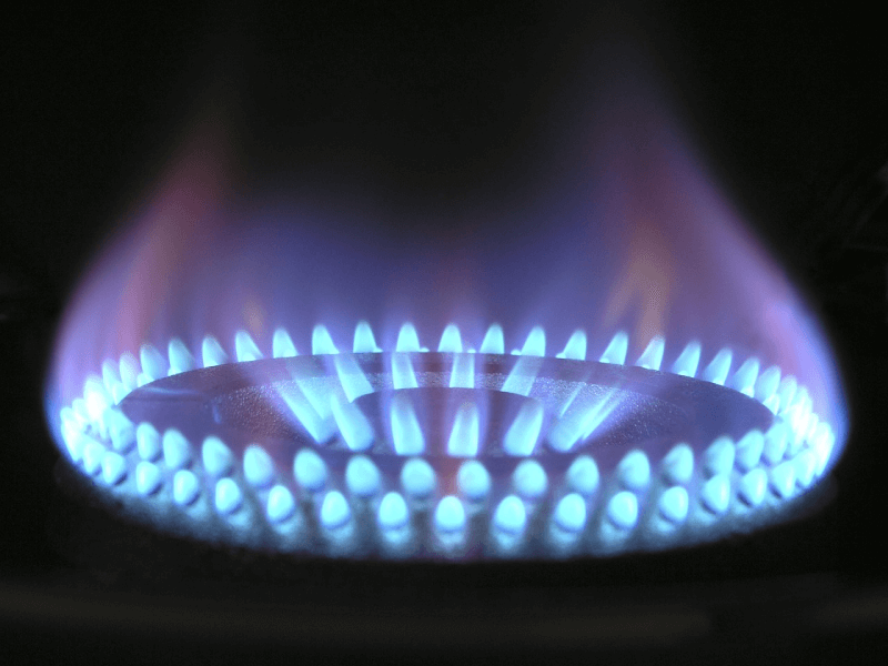 Propane flame